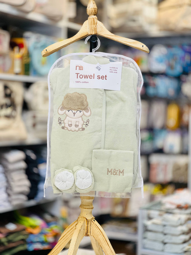 ست حوله 5 تیکه نوزادی